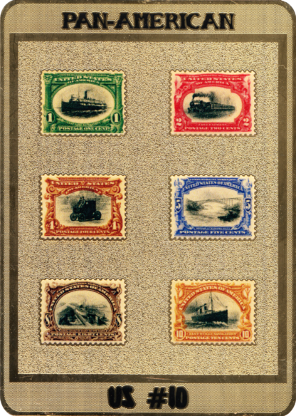 Pan-American front of Stamp Plak