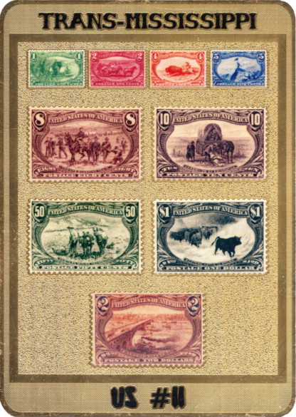 Trans-Mississippi front of Stamp Plak
