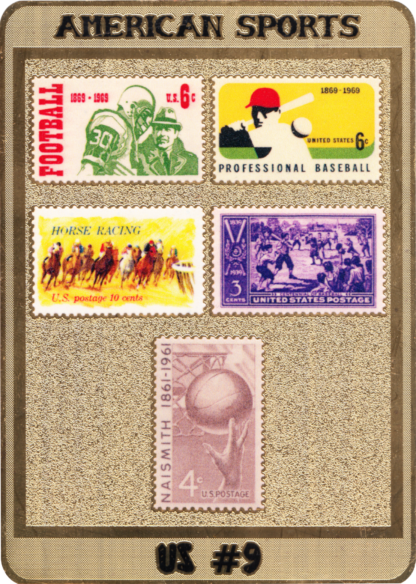 American Sports front of Stamp Plak