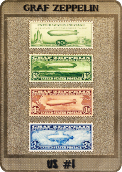 Scanned Graf Zeppelin Front of Stamp Plak