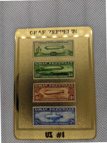 Graf Zeppelin front Stamp Plak photo