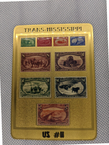 Trans-Mississippi front Stamp Plak photo