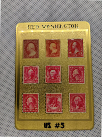 Red Washington front Stamp Plak photo